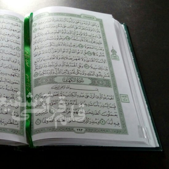 قرآن حفظ جلد چرم نقش برجسته (ترمو ) 15 خط عثمان طاها بدون ترجمه صفحه سبز- اندازه وزیری ارسال رایگان