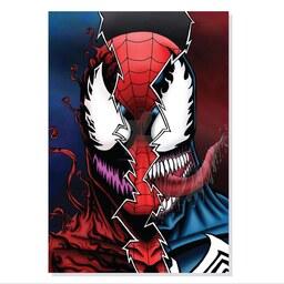 تابلو شاسی طرح انیمیشن مرد عنکبوتی و ونوم Spiderman and Venom مدل M0649