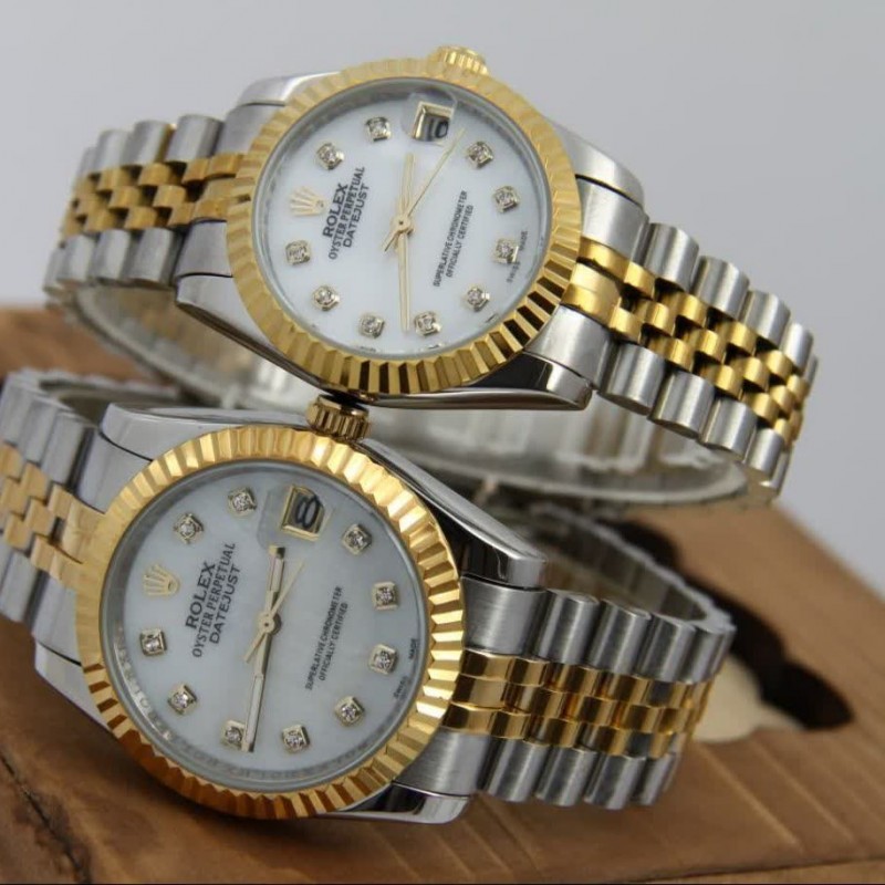 ساعتمچی ست مردانه و زنانه رولکس رنگ ثابت rolex