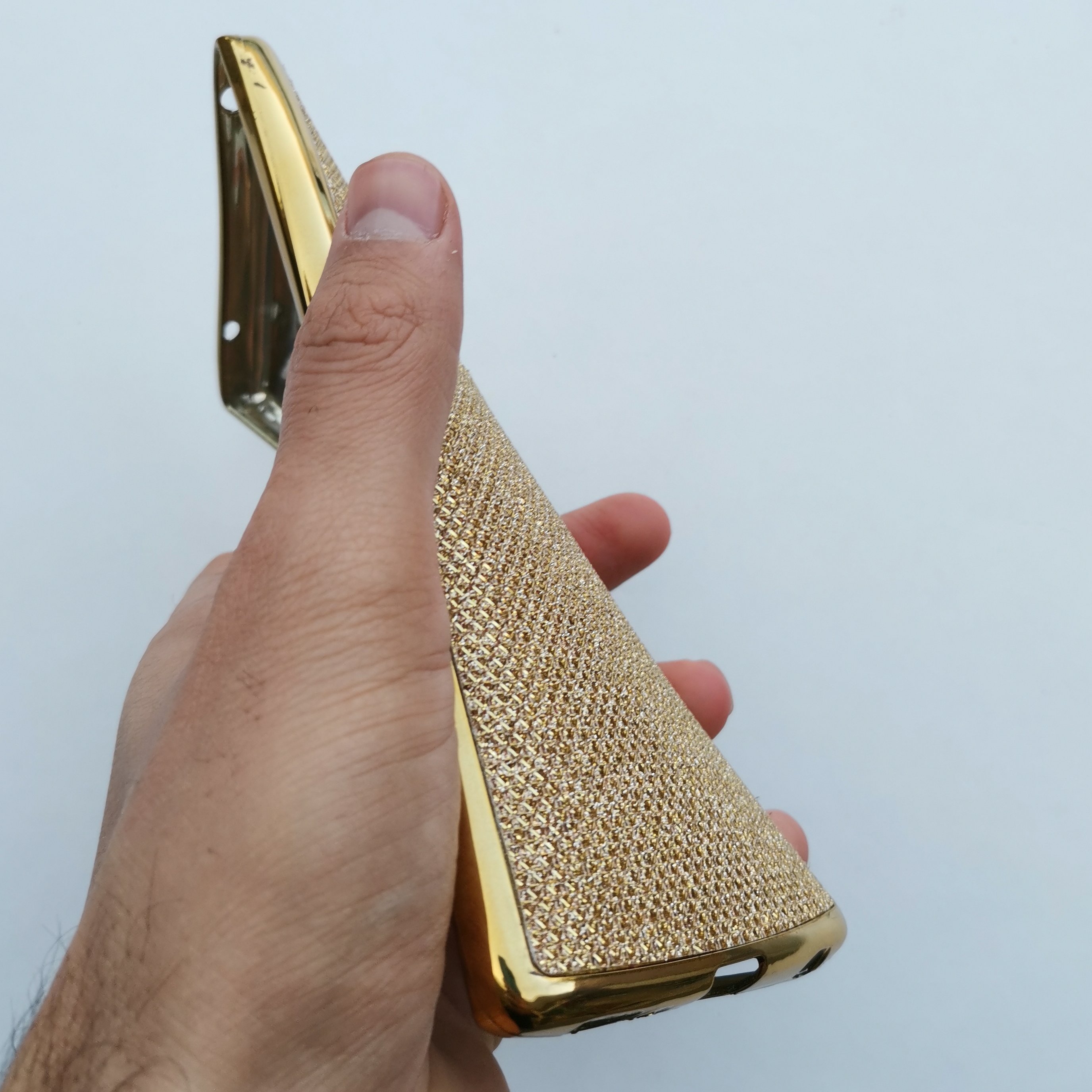 قاب ژله ای طلایی گوشی ال جی V10