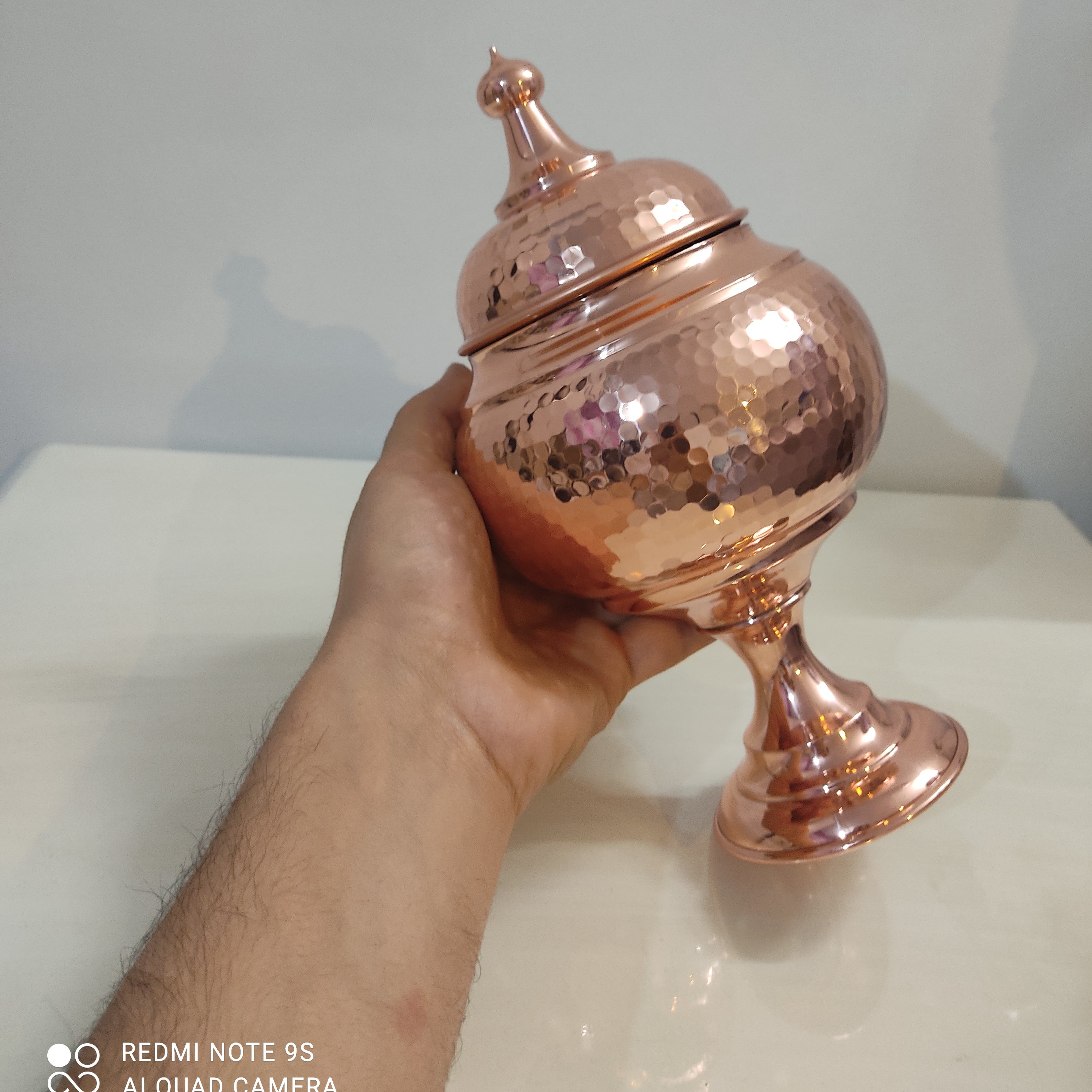 شکلات خوری گنبدی چکشی داخل قلع با برند فضلی ارسال رایگان نانو شده