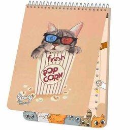 دفترچه یادداشت طرح گربه آمازون مدل پاپ کورن مسترراد