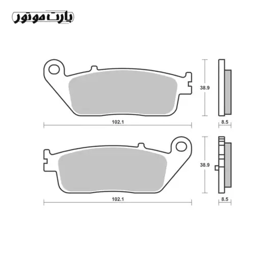 لنت ترمز جلو موتورسیکلت CB-CBR-GSX400