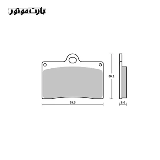 لنت ترمز جلو موتورسیکلت تریل