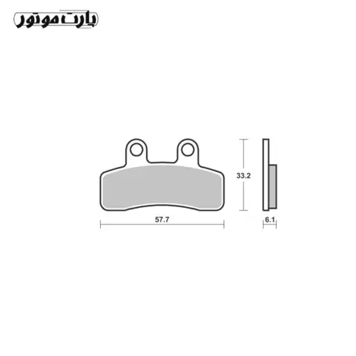 لنت ترمز موتور  ای تی وی 4 چرخ ATV مدل 03