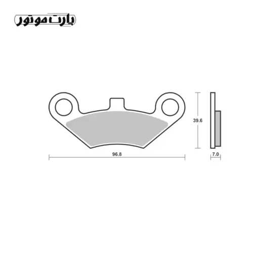 لنت ترمز موتور  ای تی وی 4 چرخ ATV  مدل 01