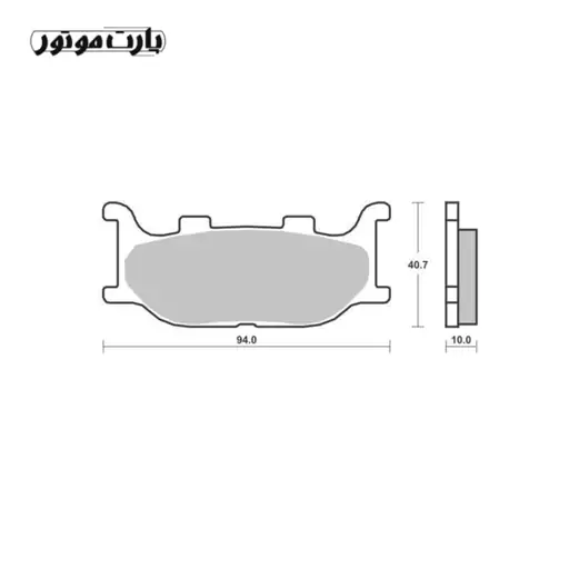 لنت ترمز جلو موتور سیکلت گلکسی اس وای ام