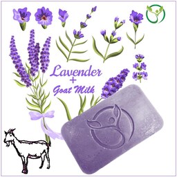 صابون اسطوخودوس  شیر بز و عسل (Lavender and Goat Milk)