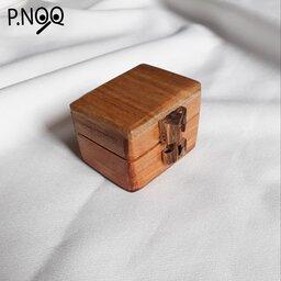 جعبه ی چوبی کوچک دست ساز و جلا خورده کیوت و می نیمال مناسب برای دکور و جواهرات  و هدیه