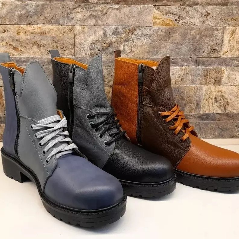 نیم بوت زنانه تمام چرم بی نظیر 