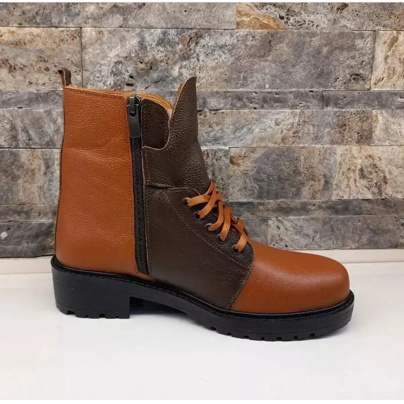 نیم بوت زنانه تمام چرم بی نظیر 