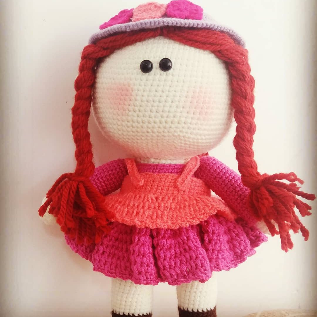 عروسک بافتنی روسی آنه شرلی