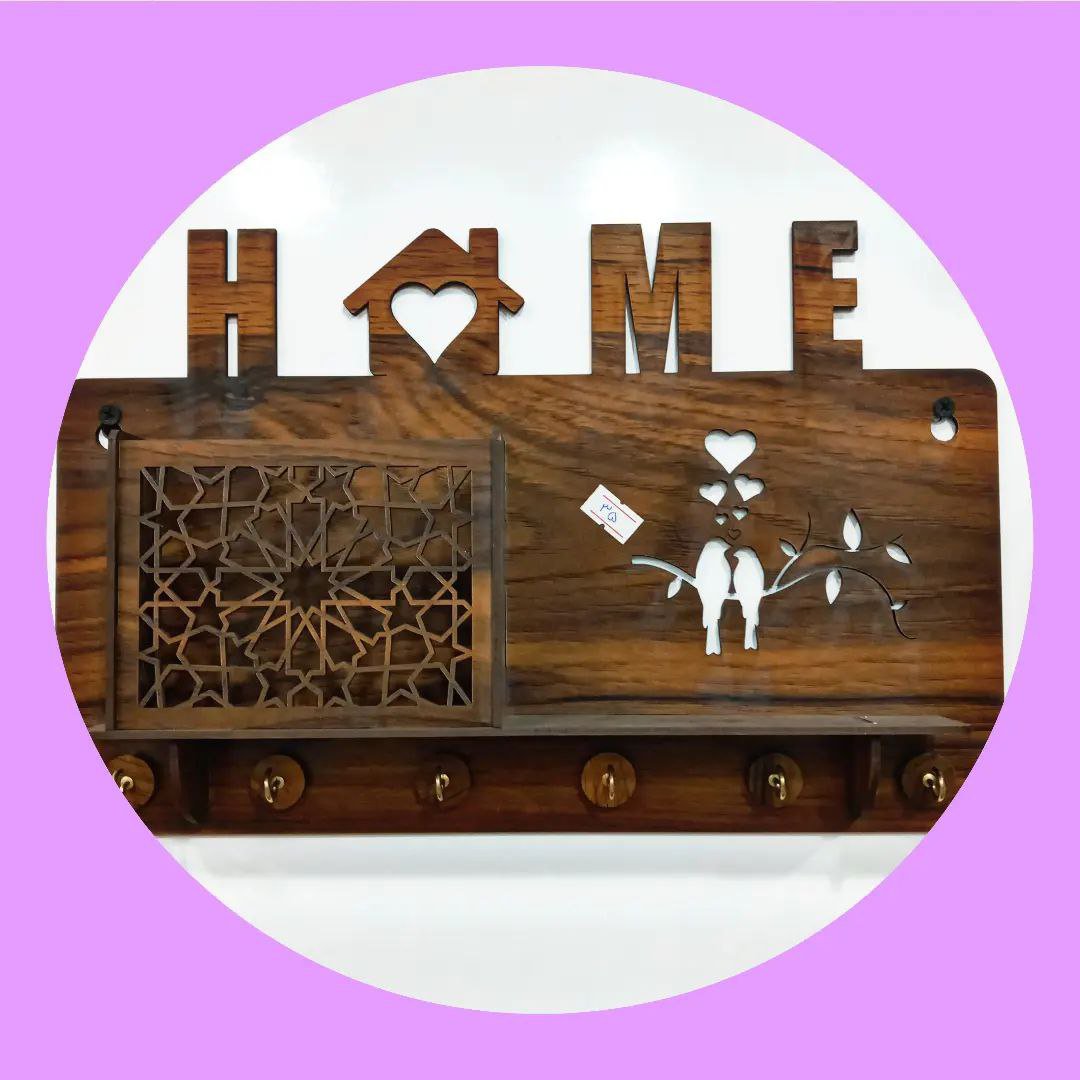 جاکلیدی طرح کلبه ی عشق از جنس ام دی اف (مستقیم از  تولید کننده)