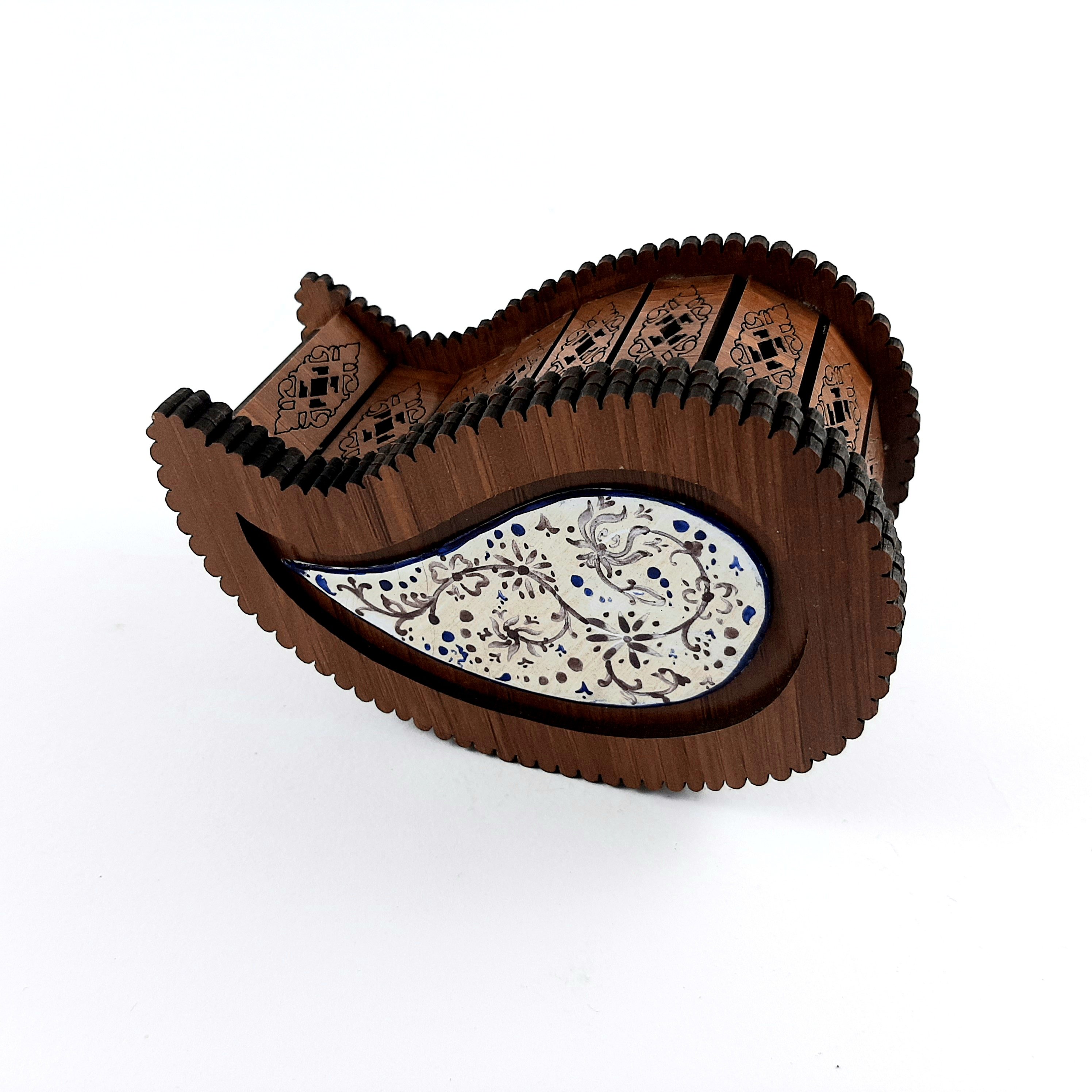 جعبه جواهرات میناکاری بته جقه کد 07