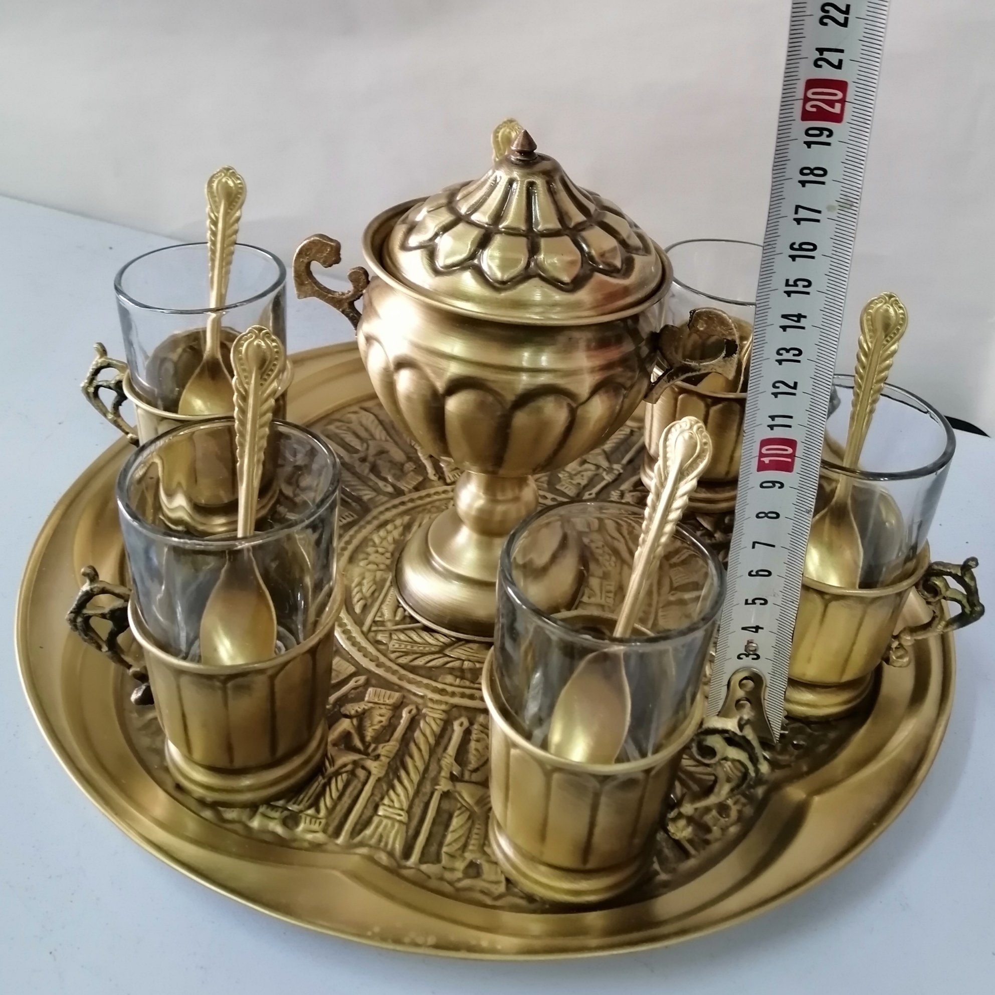 سرویس چایخوری 6نفره قلدار مناسب کنار سماور 