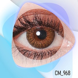 لنز چشم رنگی (زیبایی) سالانه کلیر ویژن فندقی بدون دور 