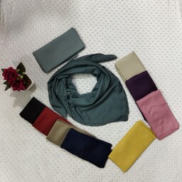 روسری نخی کریستال دوردوخت در رنگهای متنوع 