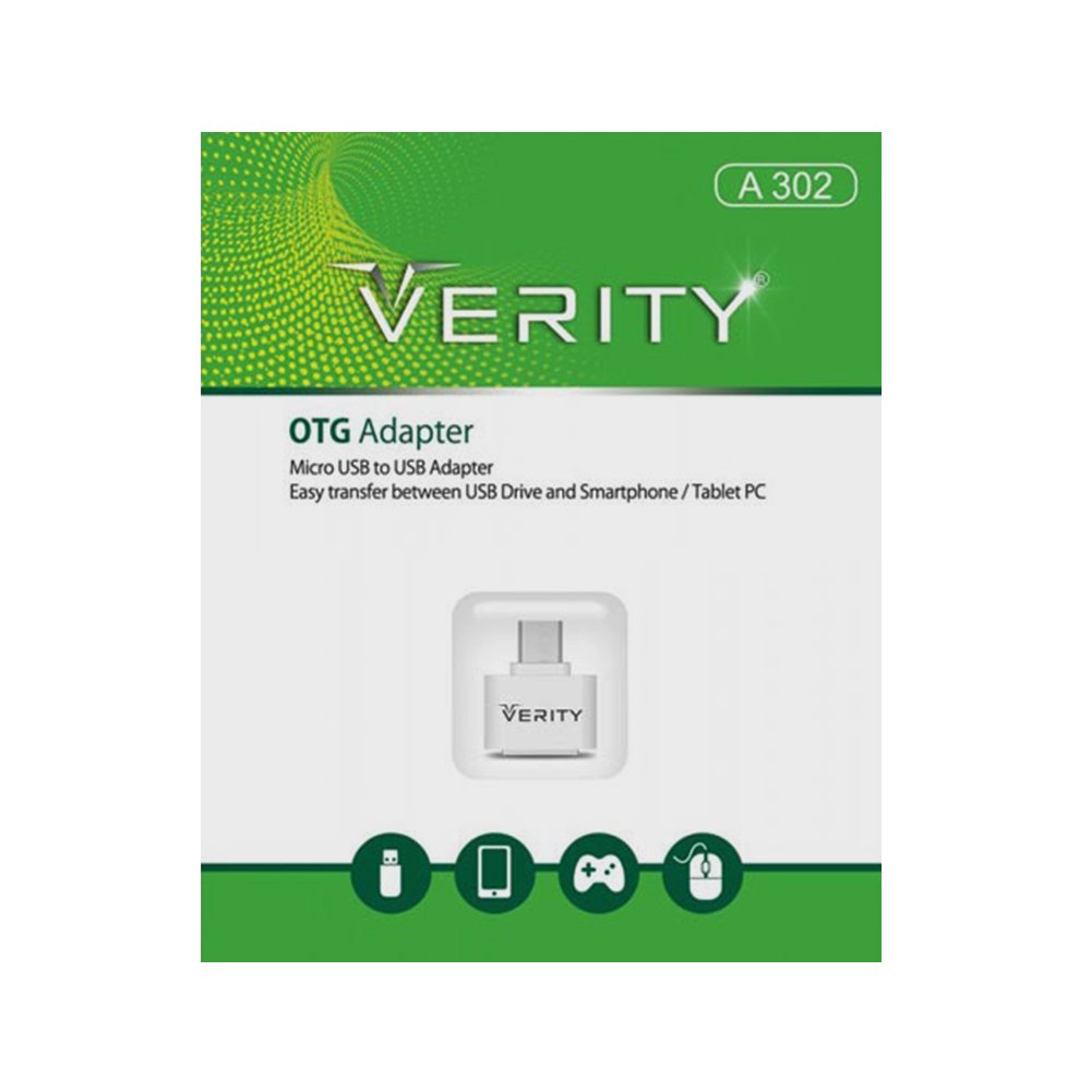 تبدیل OTG میکرو اندروید وریتی بهترین مدل بازار رنگ مشکی 