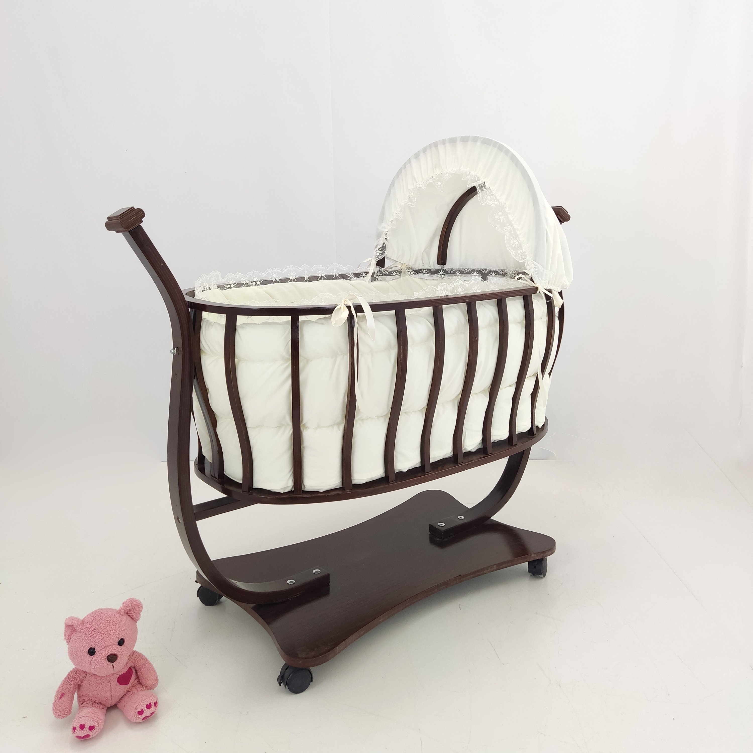 گهواره مدل میرا رنگ شده نی نی کام( پس کرایه)