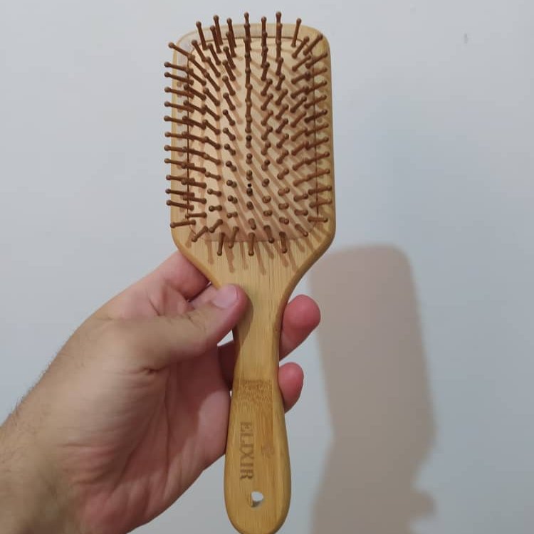 برس چوبی محکم با چوب بامبو مرغوب در دو شکل گرد و مربع