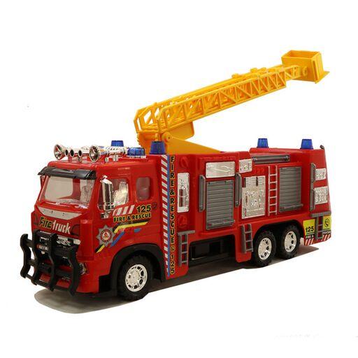 ماشین اسباب بازی کامیون آتش نشانی درب باز شو قدرتی برند درج سایز بزرگ