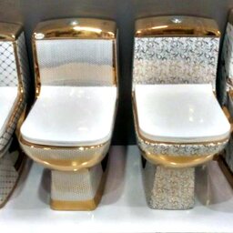 توالت فرنگی چینی کاتیا طلایی