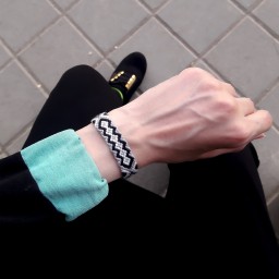 دستبند دخترانه  - دستبند دوستی - رنگ نقره ای