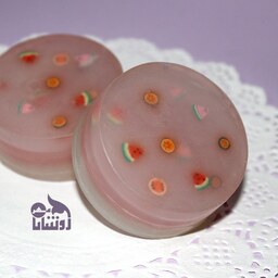 صابون گلیسیرینه طرح هندوانه - بسته دو عددی