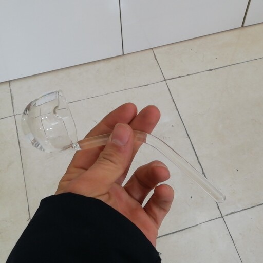 ملاقه کوچک شیشه ای مناسب برای سس و آب مرغ 