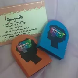 گچ مو آبی و نارنجی پک دو عددی