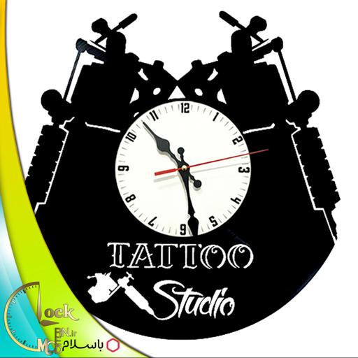 ساعت دیواری طرح تتو Tattoo کد 536
