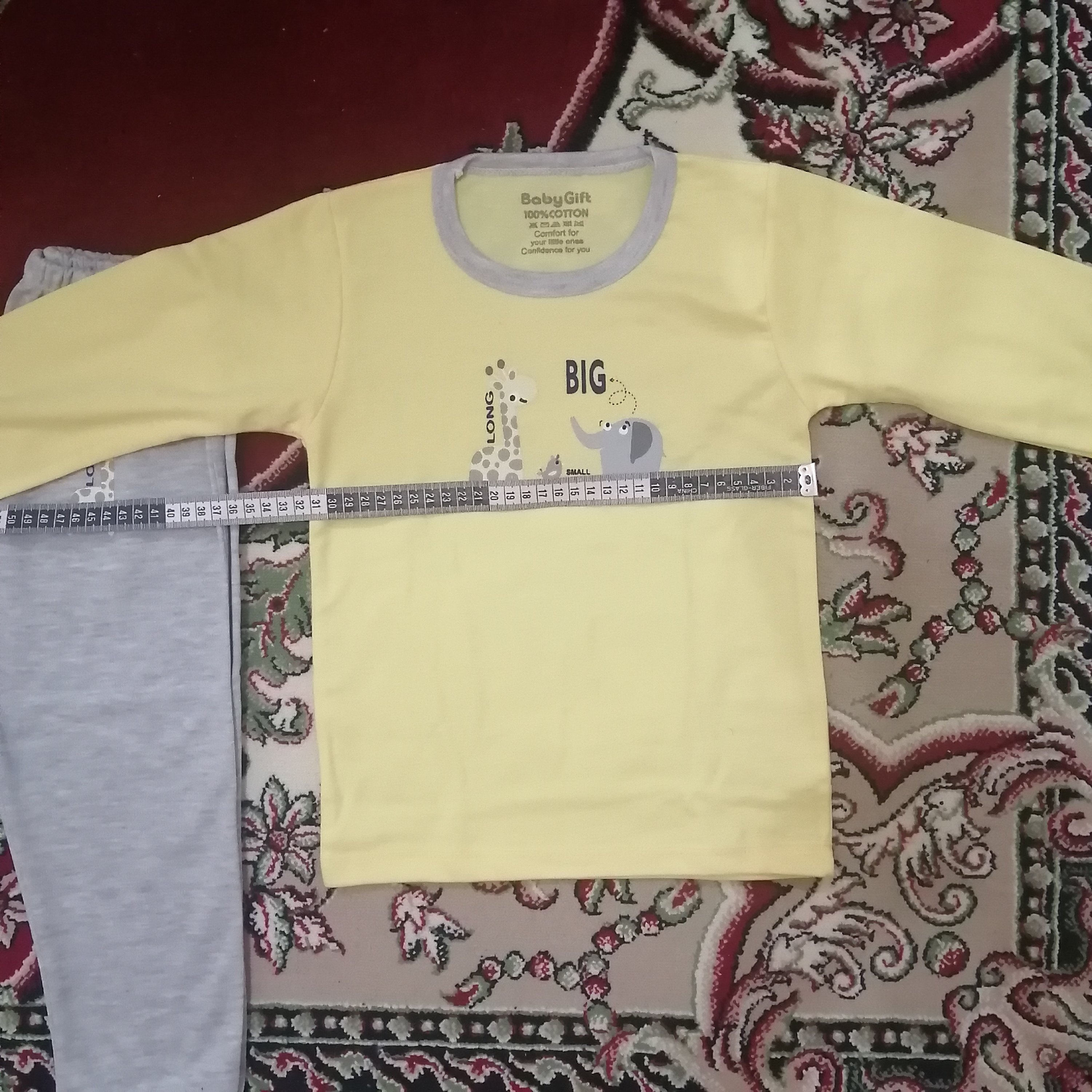 بلوز شلوار آستین دار دخترانه پسرانه جنس نخی،یلدا دوخت تمیز 