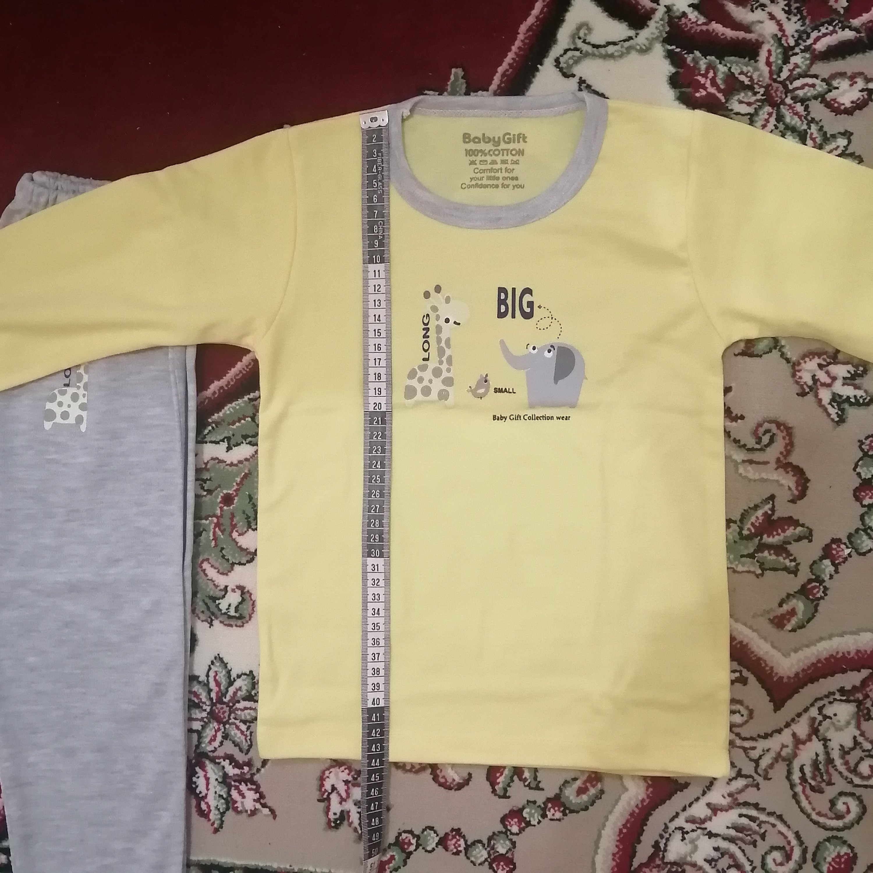 بلوز شلوار آستین دار دخترانه پسرانه جنس نخی،یلدا دوخت تمیز 