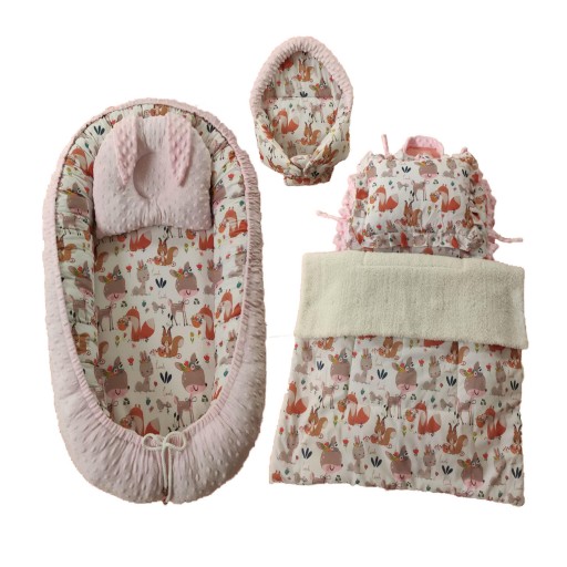 سرویس خواب نوزاد،شش تکه،طرح گل به سر،مناسب تا 18ماهگی