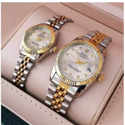 ساعت ست زنانه مردانه  رولکس Rolex صفحه سفید