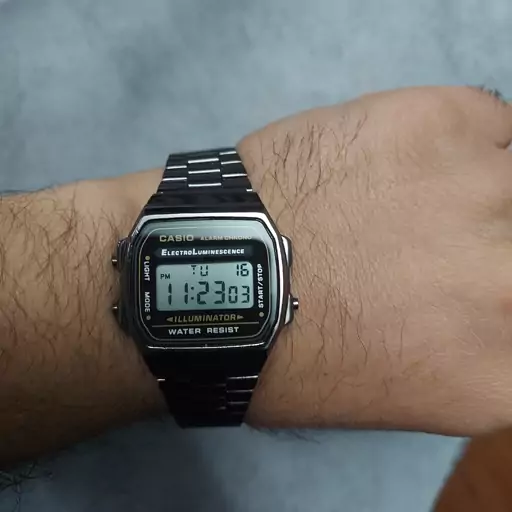 ساعت مردانه کاسیو Casio نوستالژیک مشکی