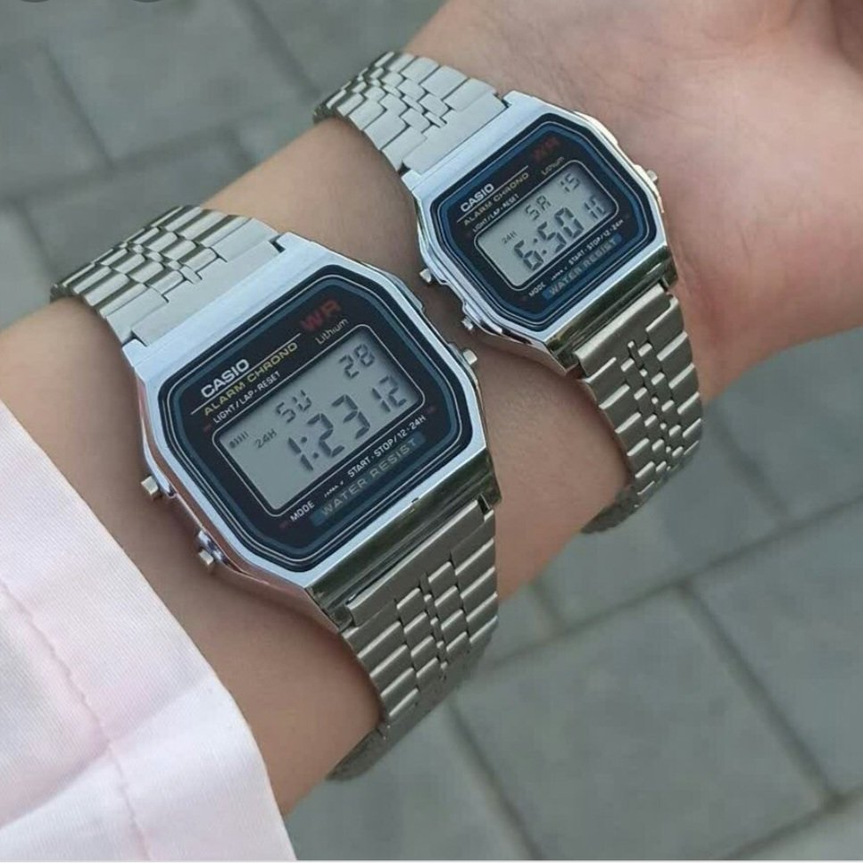 ساعت ست زنانه مردانه کاسیو Casio فلزی f-w91 ساخت ژاپن