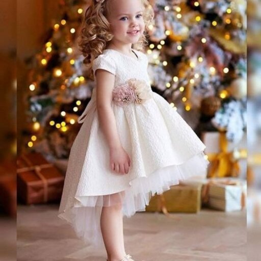پیراهن عروس کودک قابل سفارش دوخت در سایزهای و طرح های مختلف