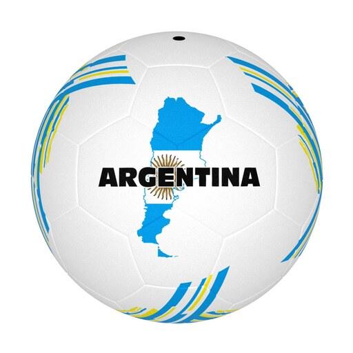 توپ فوتبال لاستیکی سایز 4 بتا طرح مسی آرژانتین مناسب برای بازی در آسفالت 