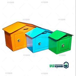 بسته صندوق صدقات فلزی سایز کوچک رنگی (بسته 50 عددی)