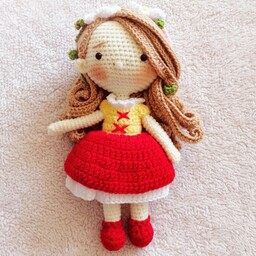 عروسک بافتنی طرح دختر راپونزل  با لباس  جدید و زیبا ارسال رایگان به سراسر کشور