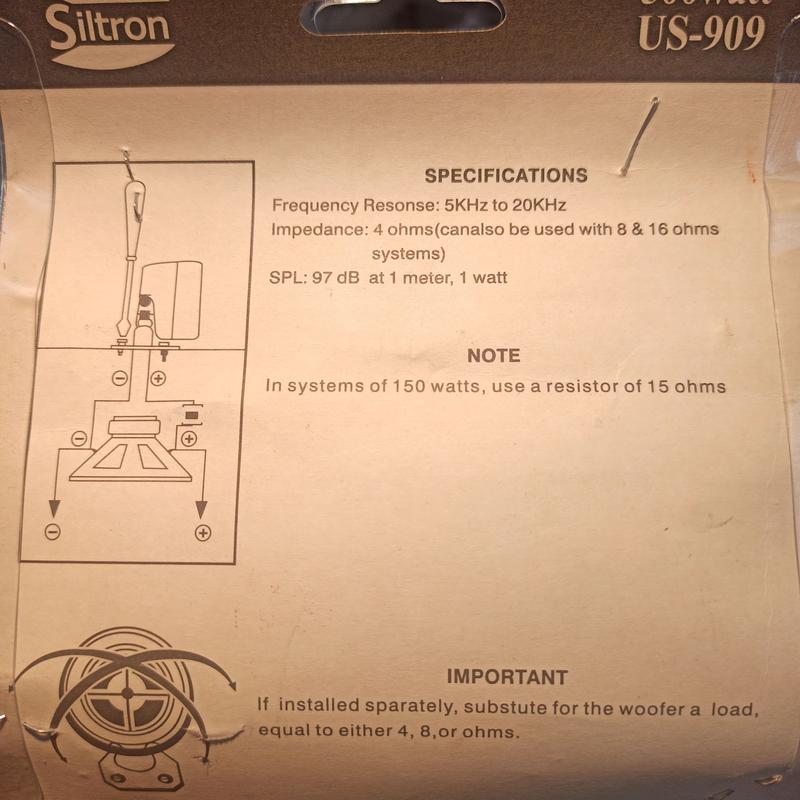 بلندگو توییتر سیلترون Siltron  مدل US-909 بسته 2 عددی