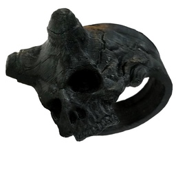 انگشتر مدل اسکلت شاخدار skull ای-بی-اس شناسه 1019 