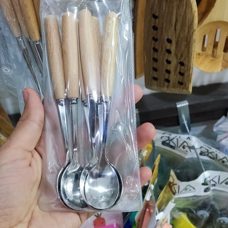 قاشق شربت دسته بامبو