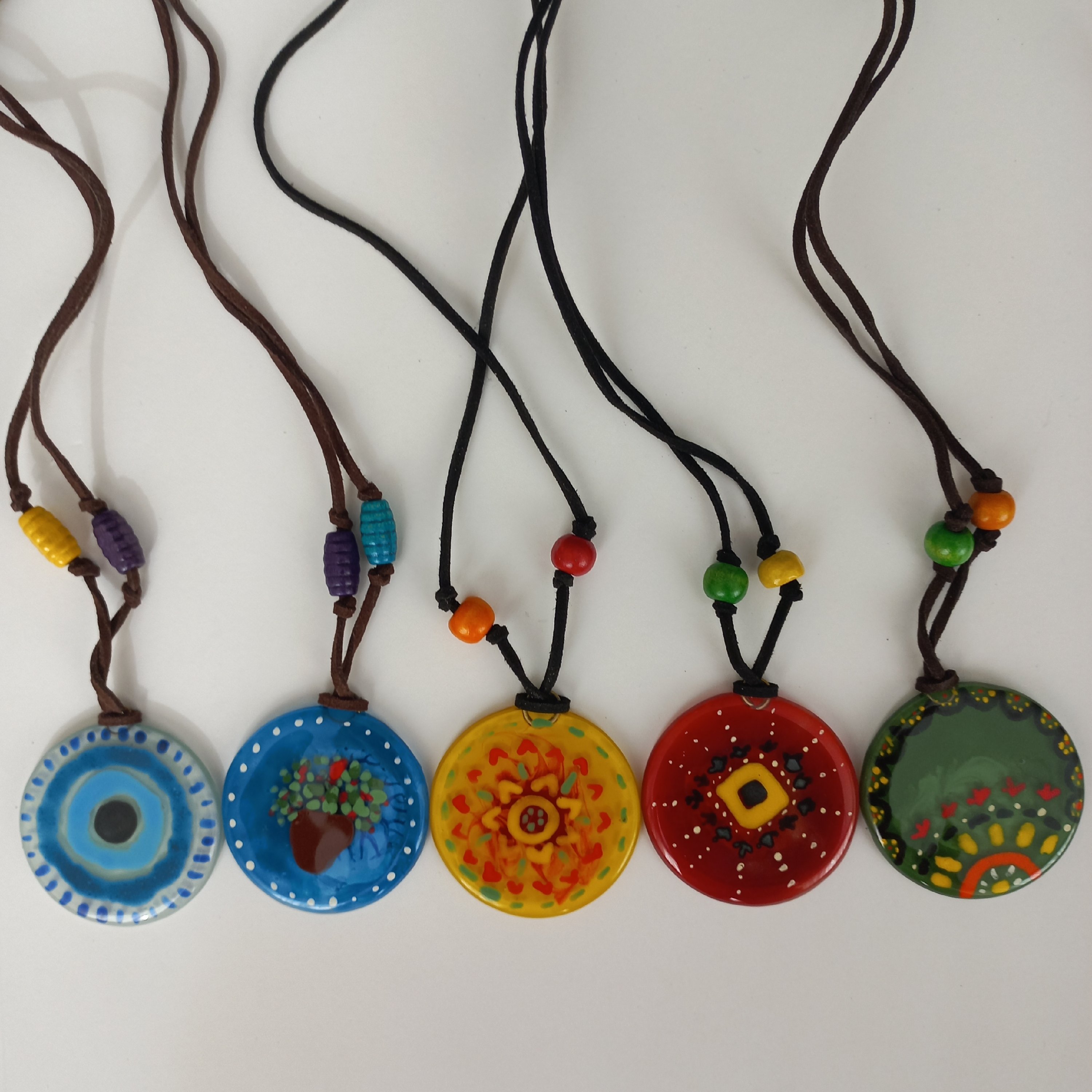 گردنبند  آمینا طرح  گلدون شمعدونی