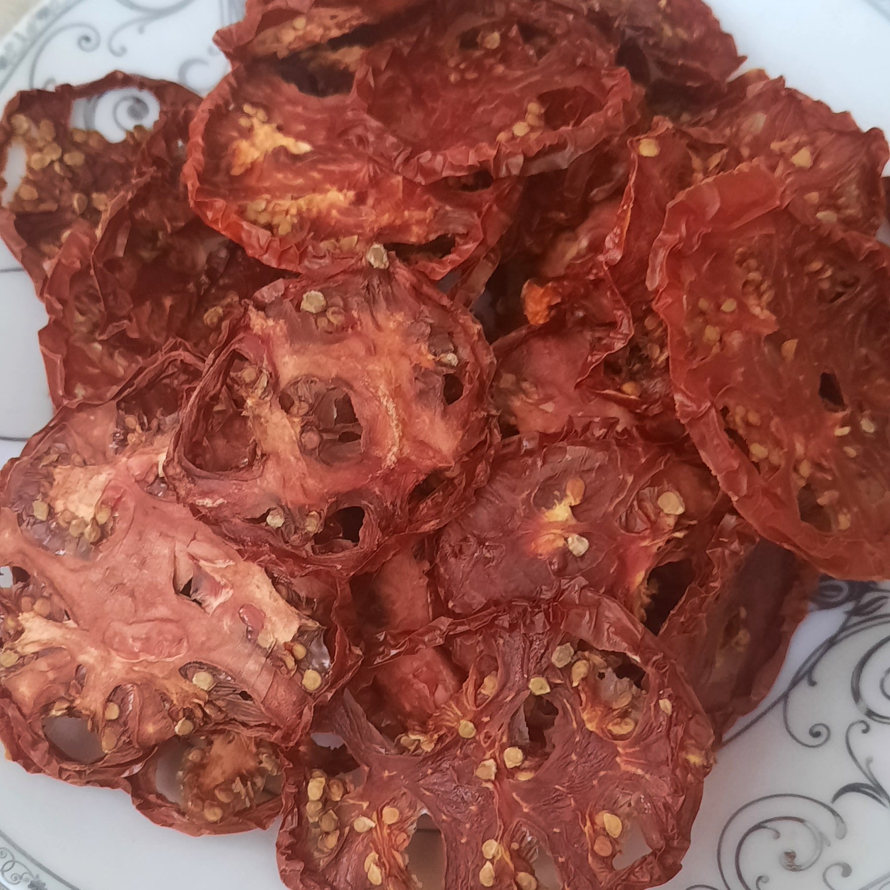 گوجه خشک تازه خوش رنگ کاملا طبیعی  100 گرمی
