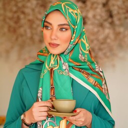 روسری ابریشم توییل  عیدانه دیجیتال 