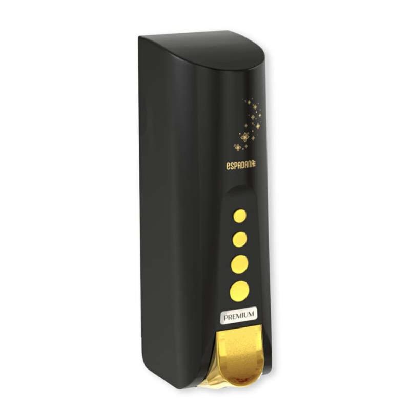 پمپ مایع دستشویی اسپادانا مدل پرمیوم دکورال رنگ مشکی طلا