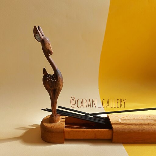 جاعودی کشو دار غزال از چوب گردو دست ساز