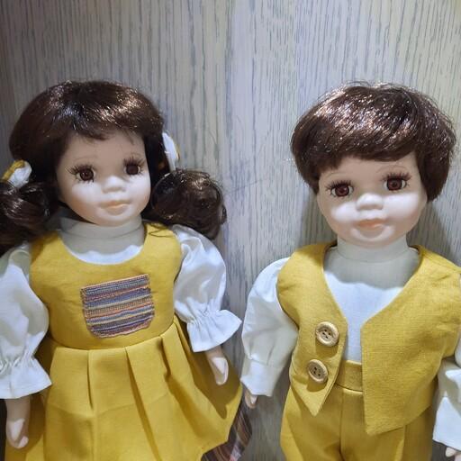 عروسک سرامیکی دختر  و پسر ست  کد 221